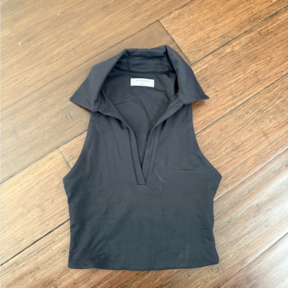 Babaton Collared Crop Tank